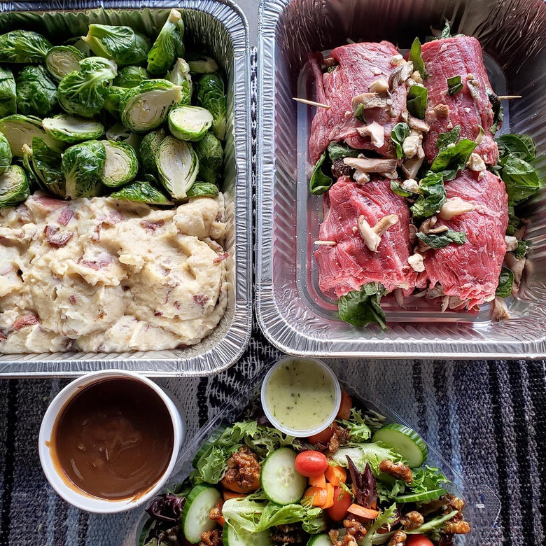 Stuffed Flank Steak Assembly Instructions