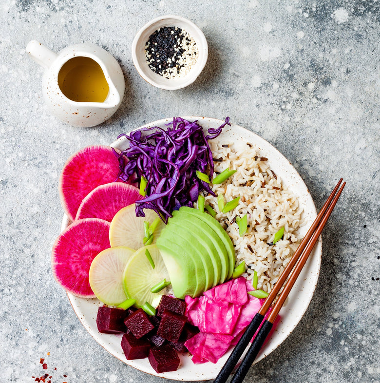Beet Poke Bowls Assembly Instructions