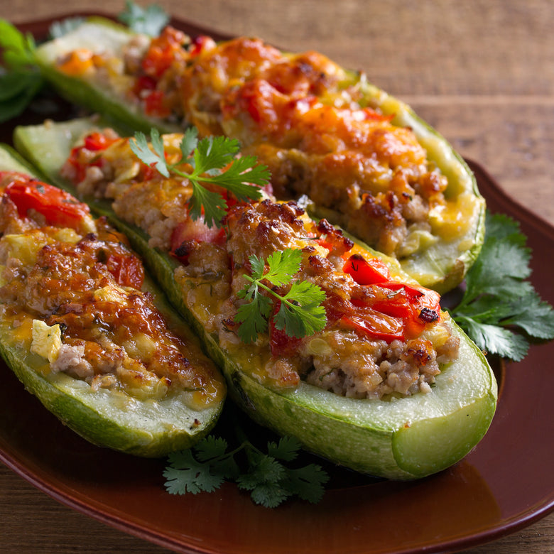 Ras al Hanout Zucchini Boat Assembly Instructions