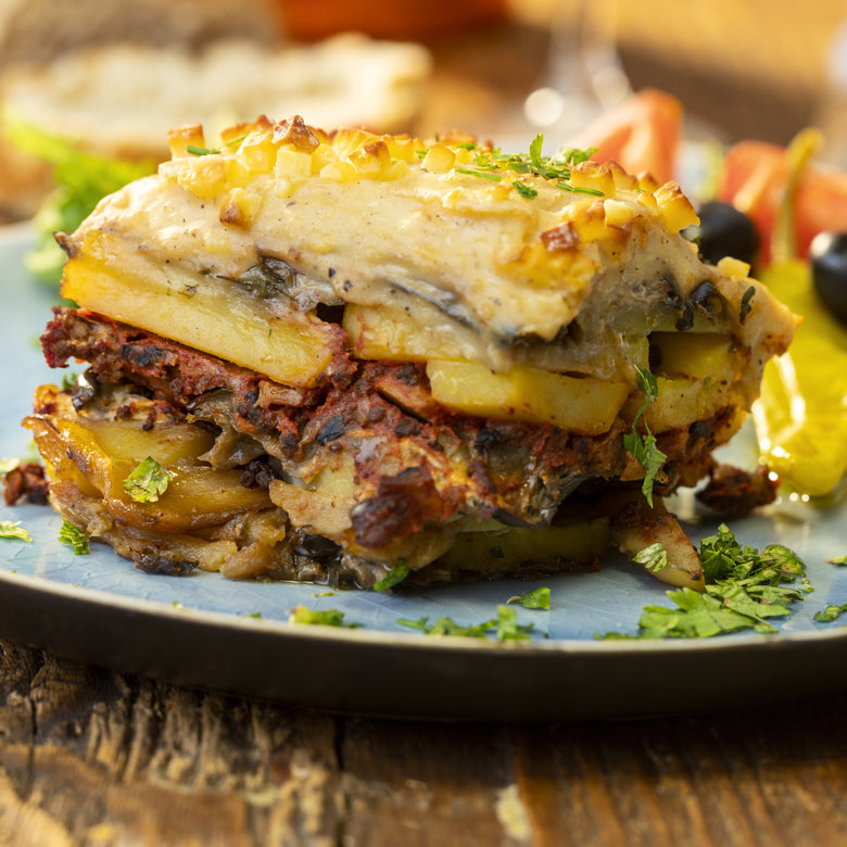 Vegan Moussaka Assembly Instructions