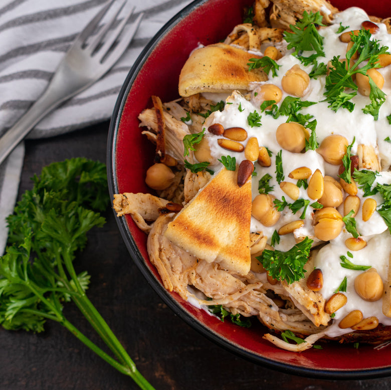 Chicken Fatteh Assembly Instructions