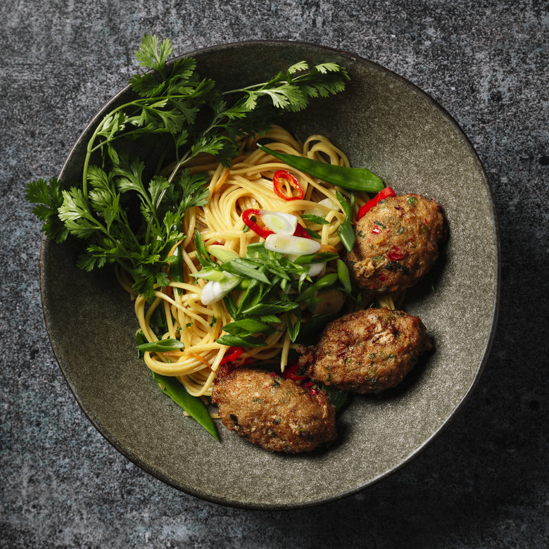 Lions Head Meatballs with Chop Suey Veggies Assembly Instructions