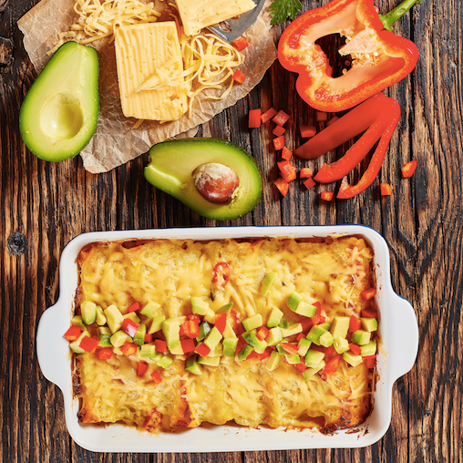 Ranch Chicken Enchiladas Assembly Instructions