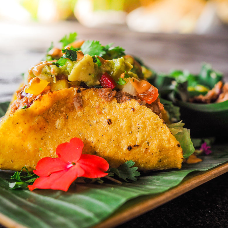 Jackfruit & Hibiscus Tacos Dorados Assembly Instructions