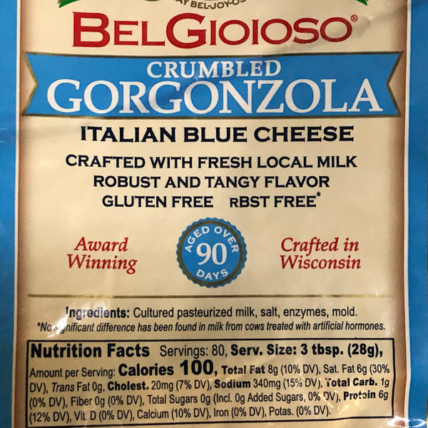 Gorgonzola, Crumbled, BelGioioso - 5oz.